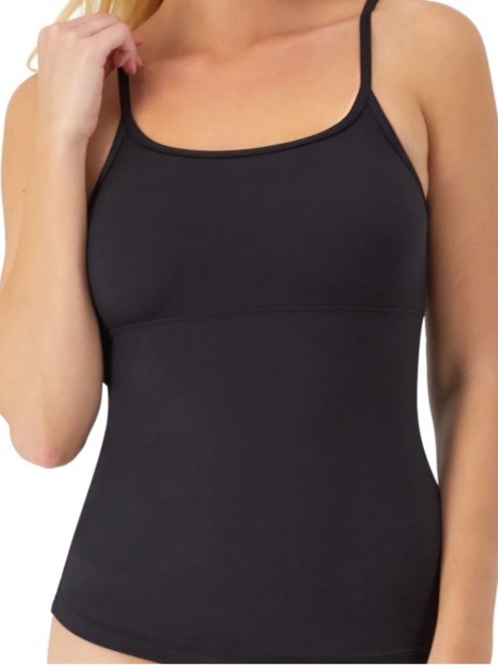 Brand New Maidenform Cotton Stretch Camisole 2-Pack — Black & White Size L - Picture 4 of 5